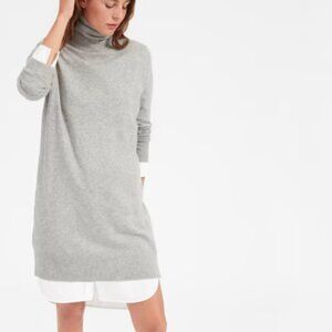 **PRICE DROP!** Everlane grey cashmere turtleneck sweater dress
